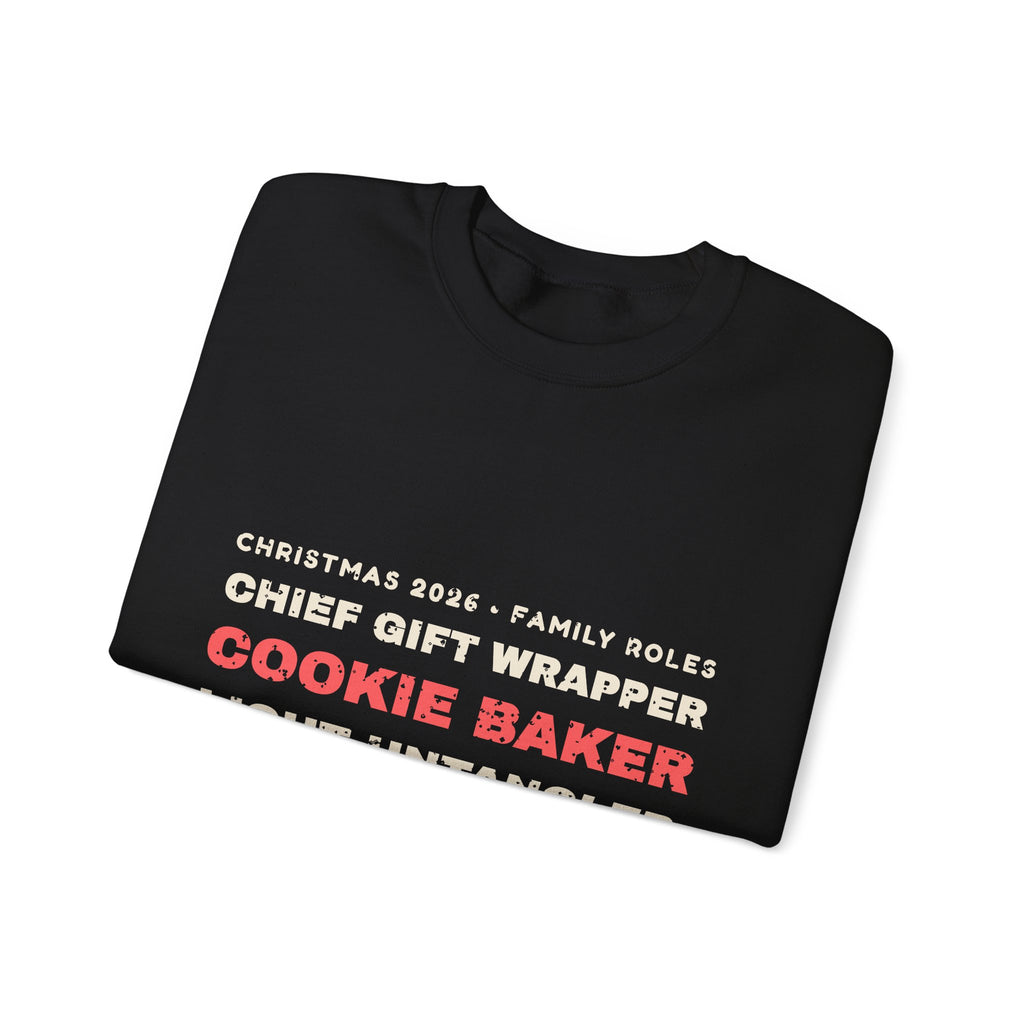 Christmas 2026 Family Roles Matching Sweatshirt