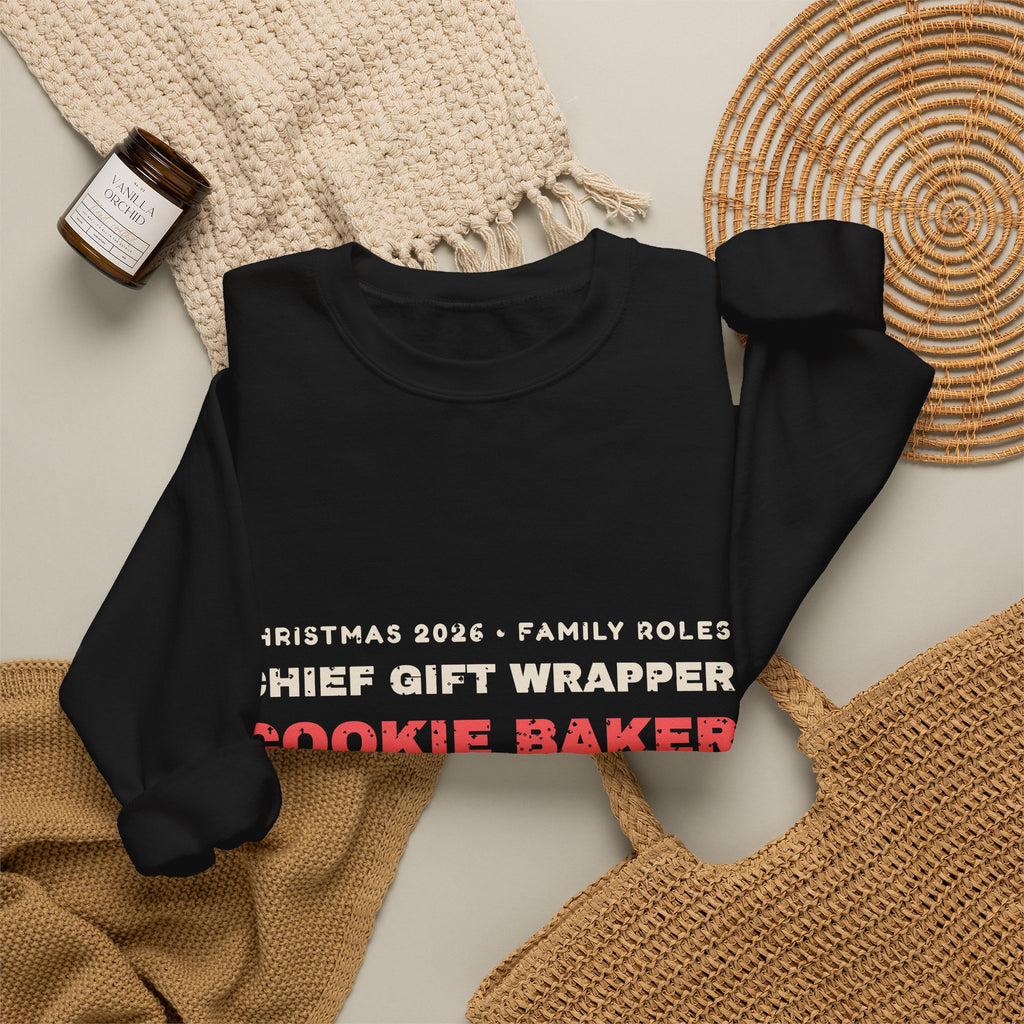 Christmas 2026 Family Roles Matching Sweatshirt