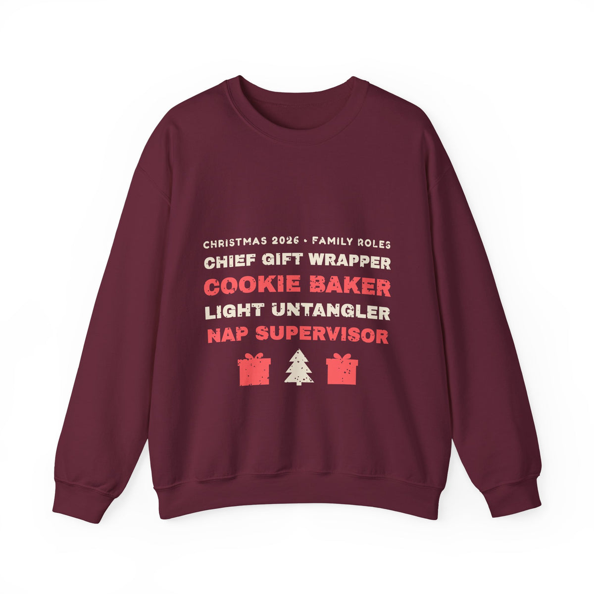 Christmas 2026 Family Roles Matching Sweatshirt