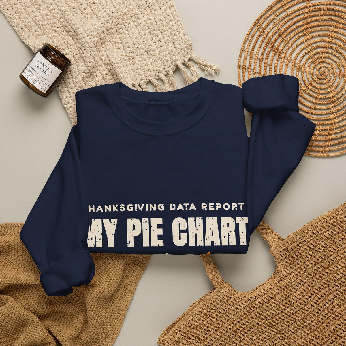 Pie Chart Thanksgiving Sweatshirt