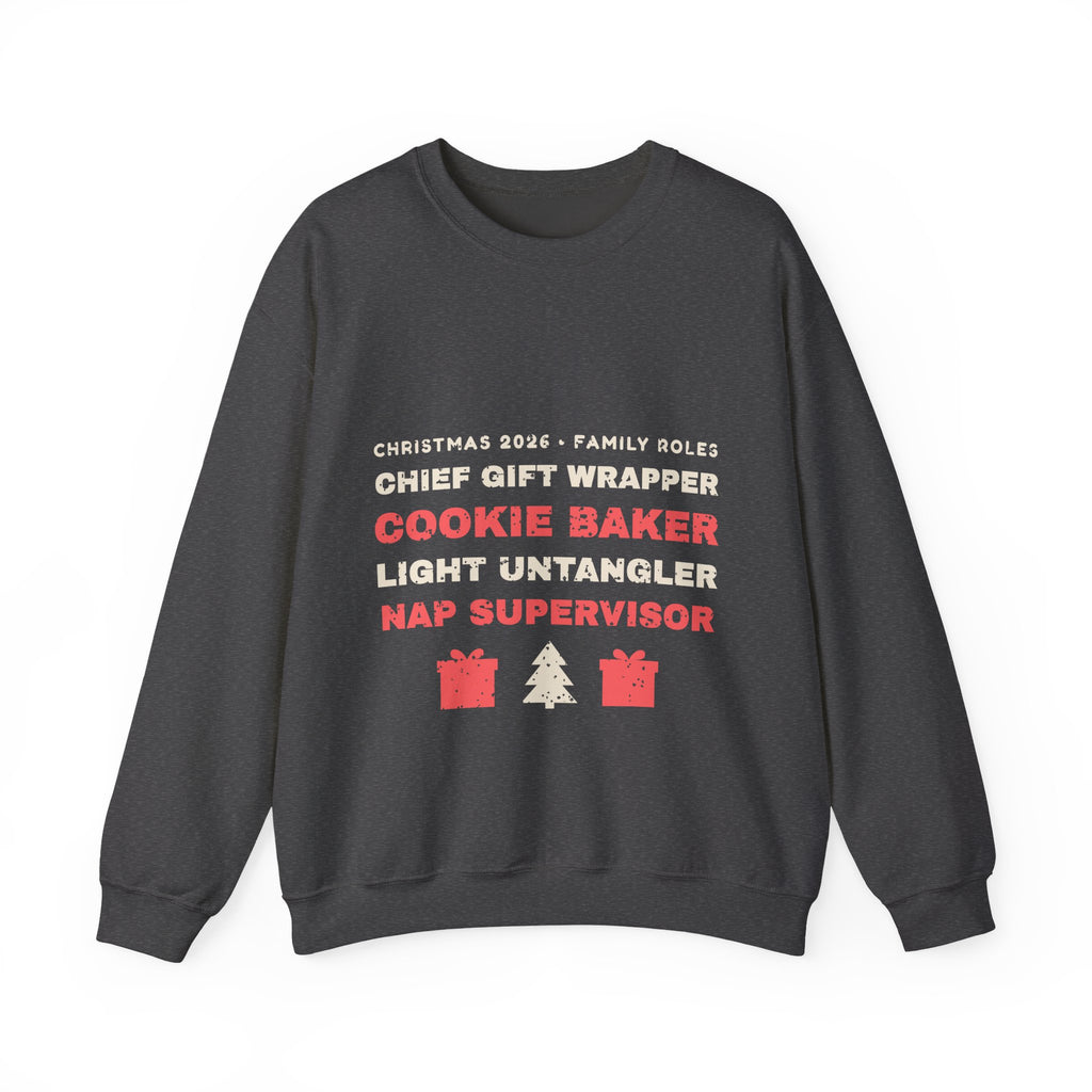 Christmas 2026 Family Roles Matching Sweatshirt