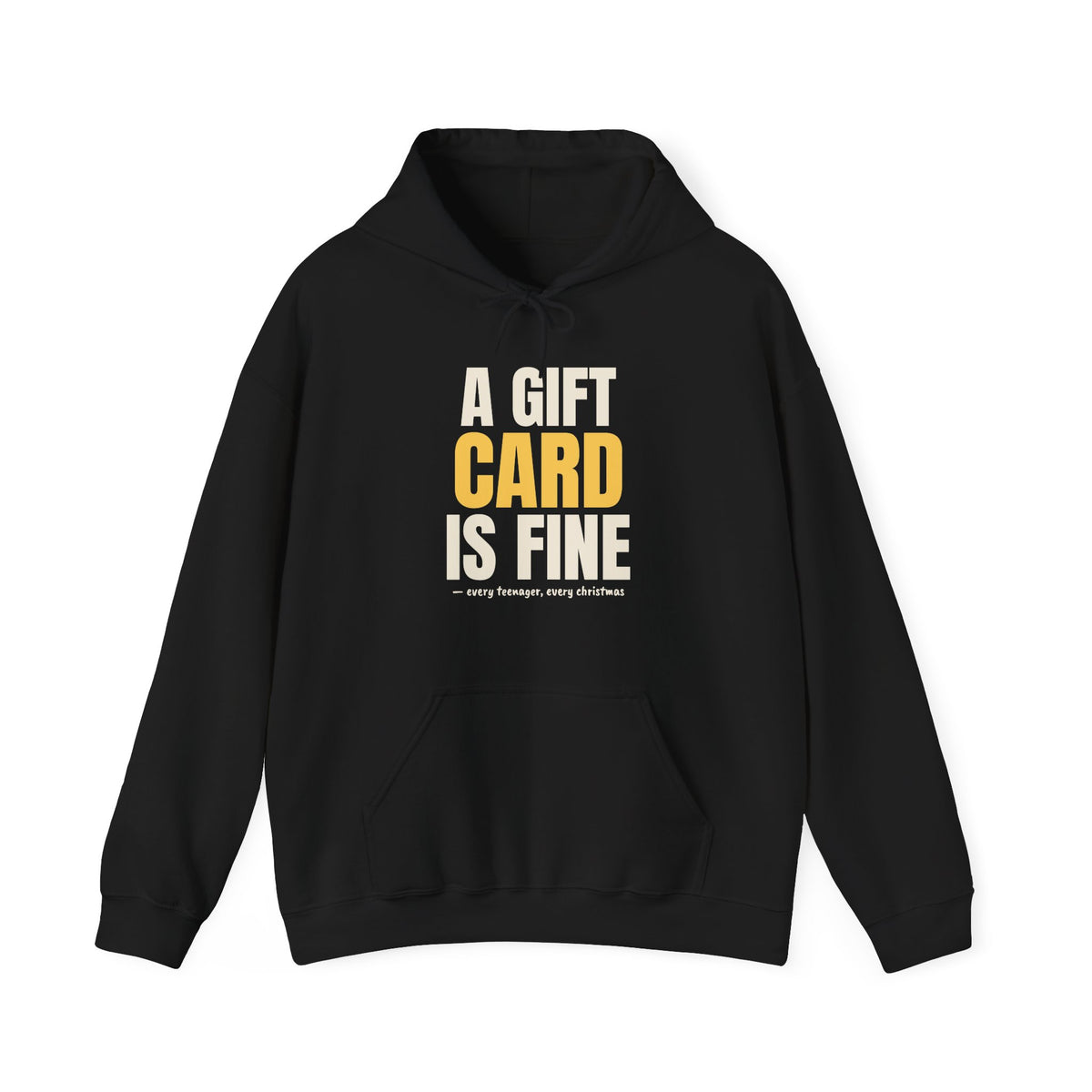 A Gift Card Is Fine Teen Christmas Hoodie