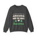 Arguing Over the Lights Couples Christmas Sweatshirt