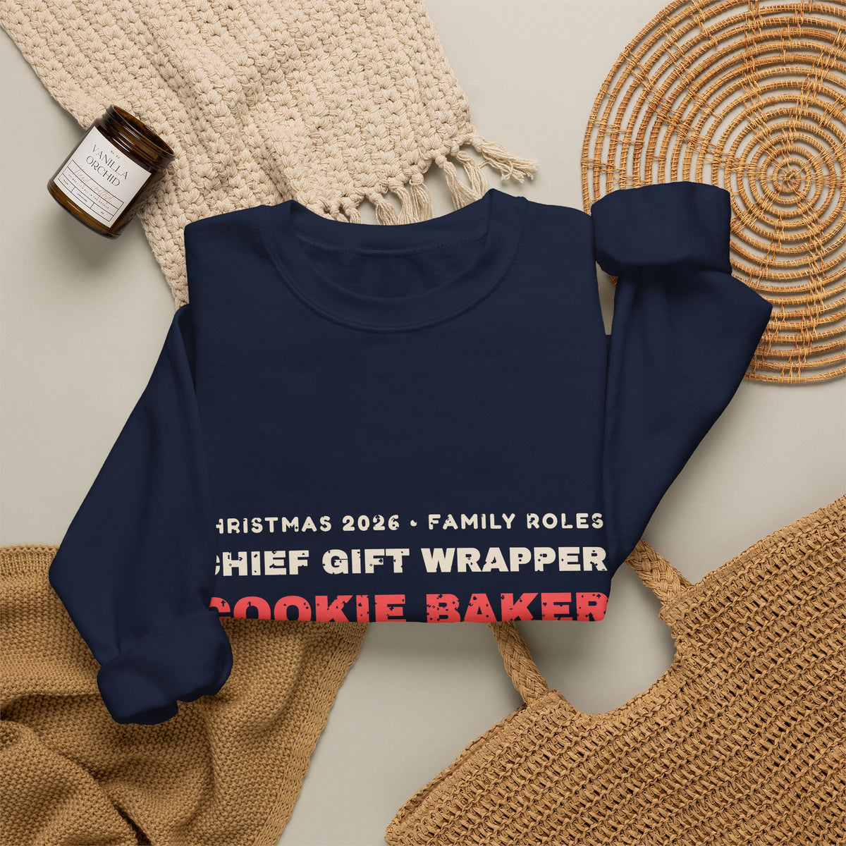 Christmas 2026 Family Roles Matching Sweatshirt