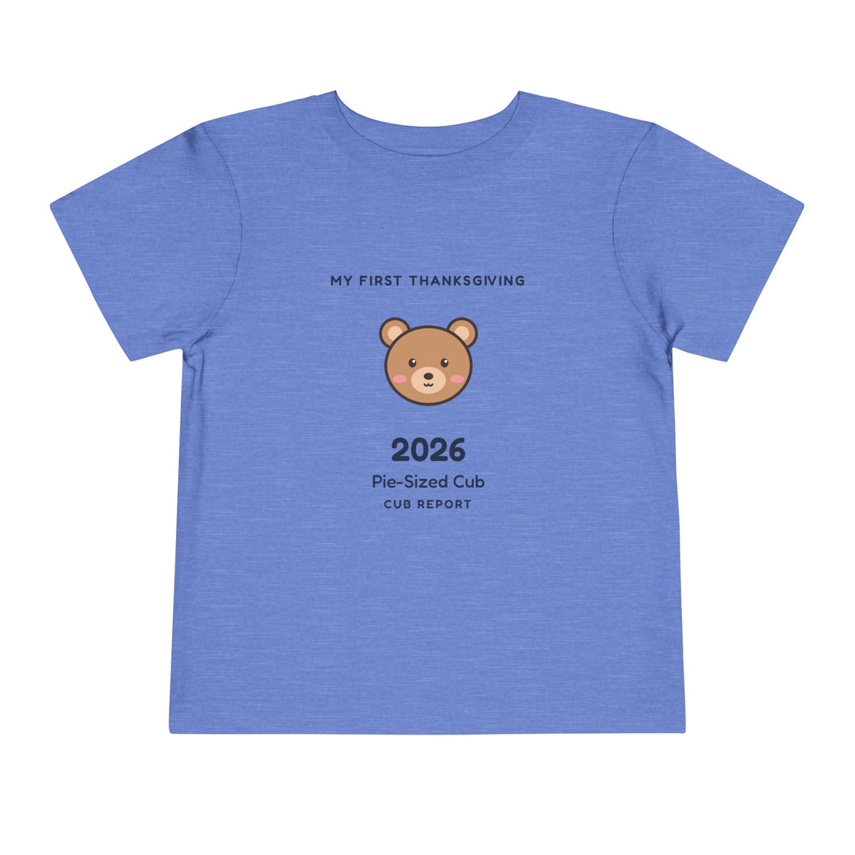 My First Thanksgiving 2026 Teddy Bear Toddler Tee