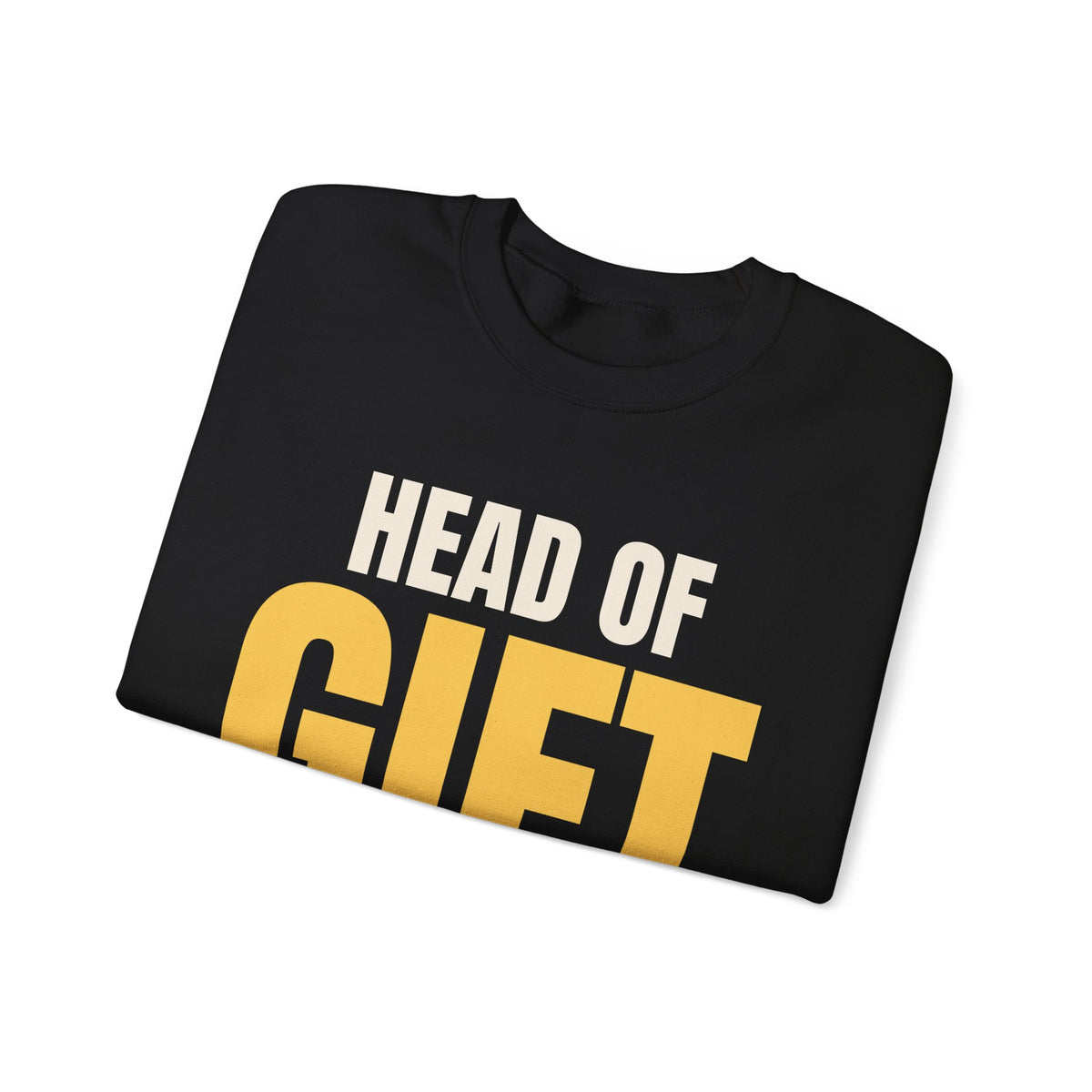 Head of Gift Wrapping Funny Christmas Sweatshirt