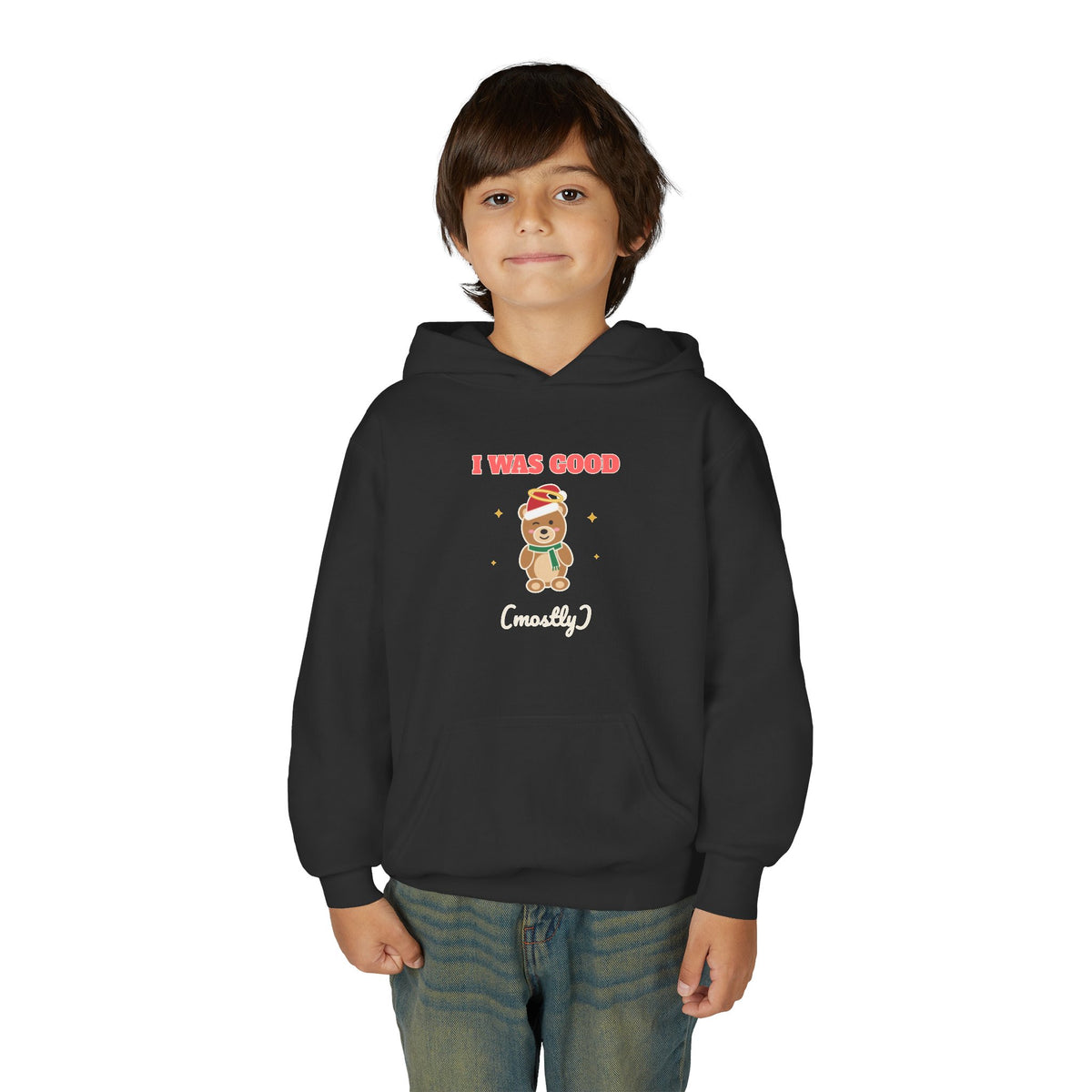 I Was Good Mostly Kids Christmas Hoodie