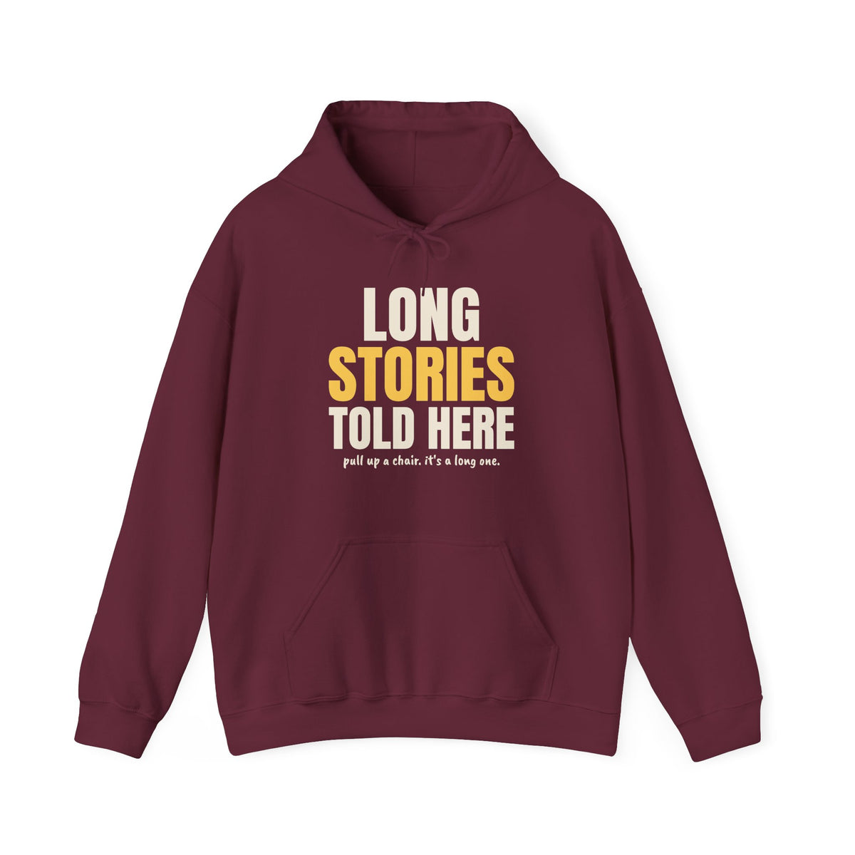Long Stories Told Here Funny Grandpa Hoodie