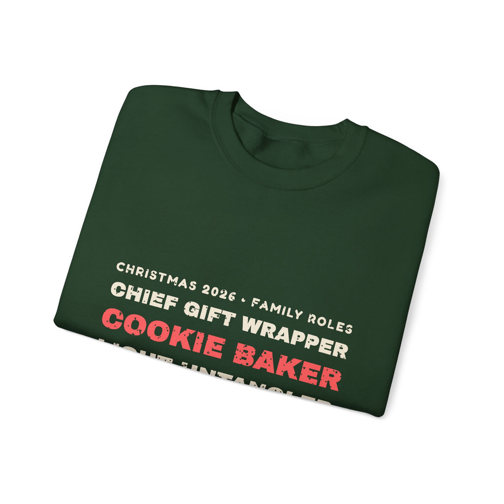 Christmas 2026 Family Roles Matching Sweatshirt