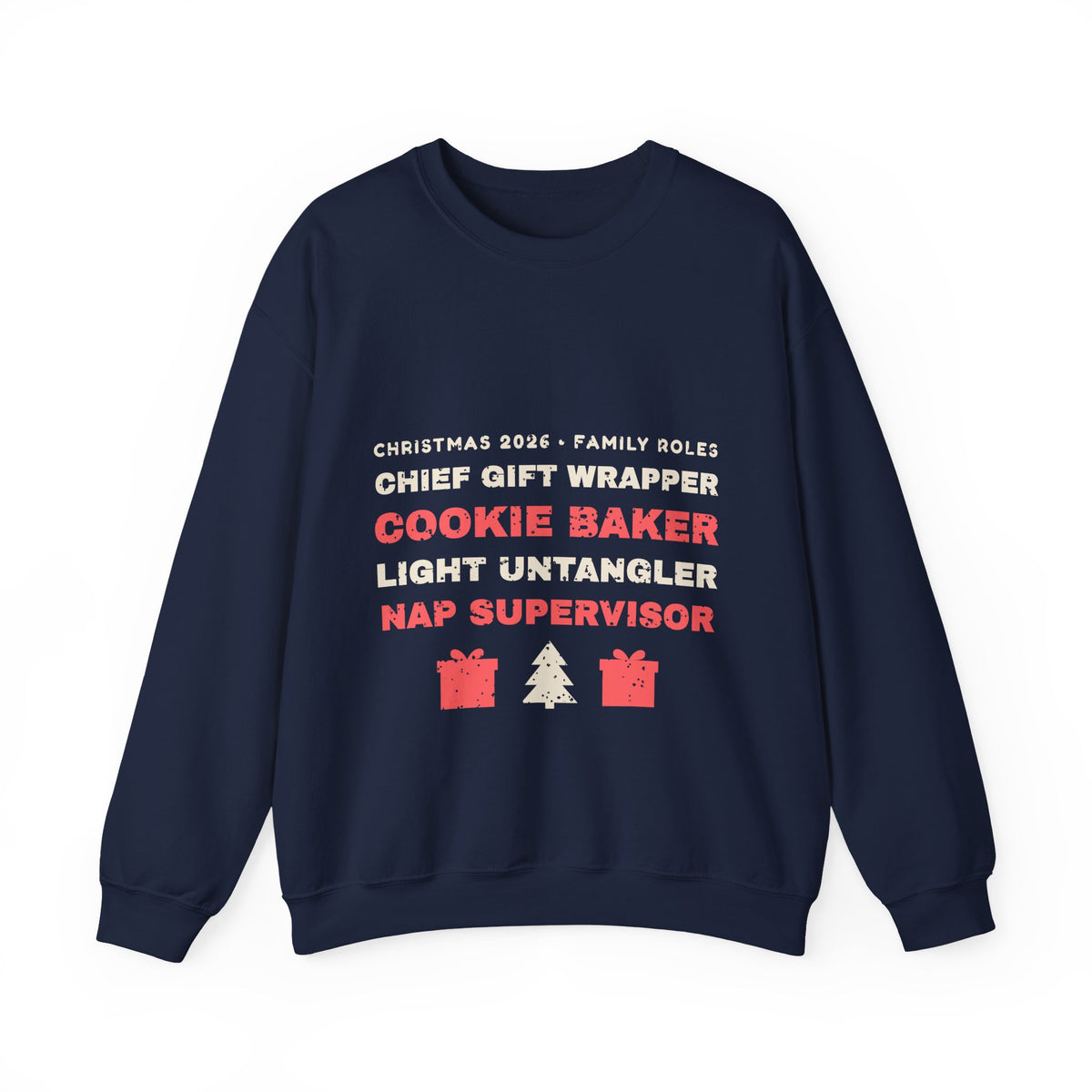 Christmas 2026 Family Roles Matching Sweatshirt
