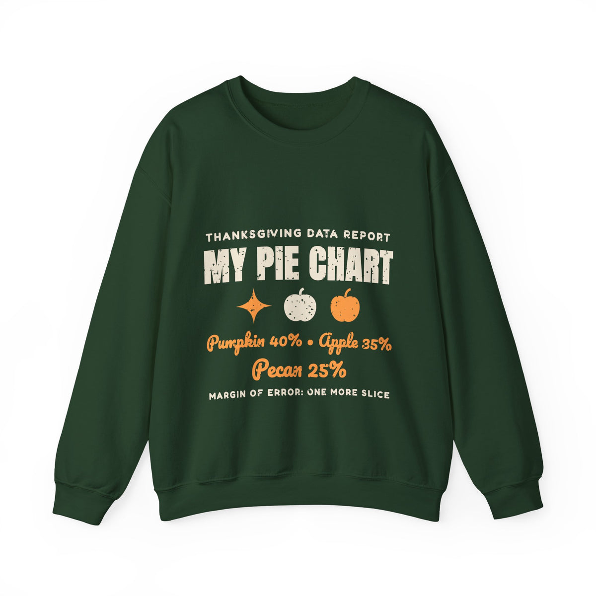 Pie Chart Thanksgiving Sweatshirt