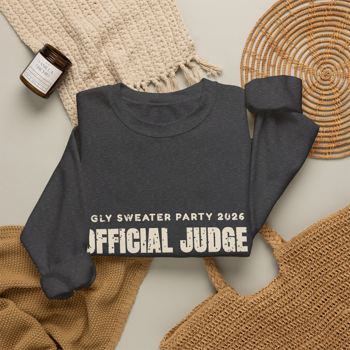 Ugly Sweater Party Judge Funny Christmas Sweatshirt