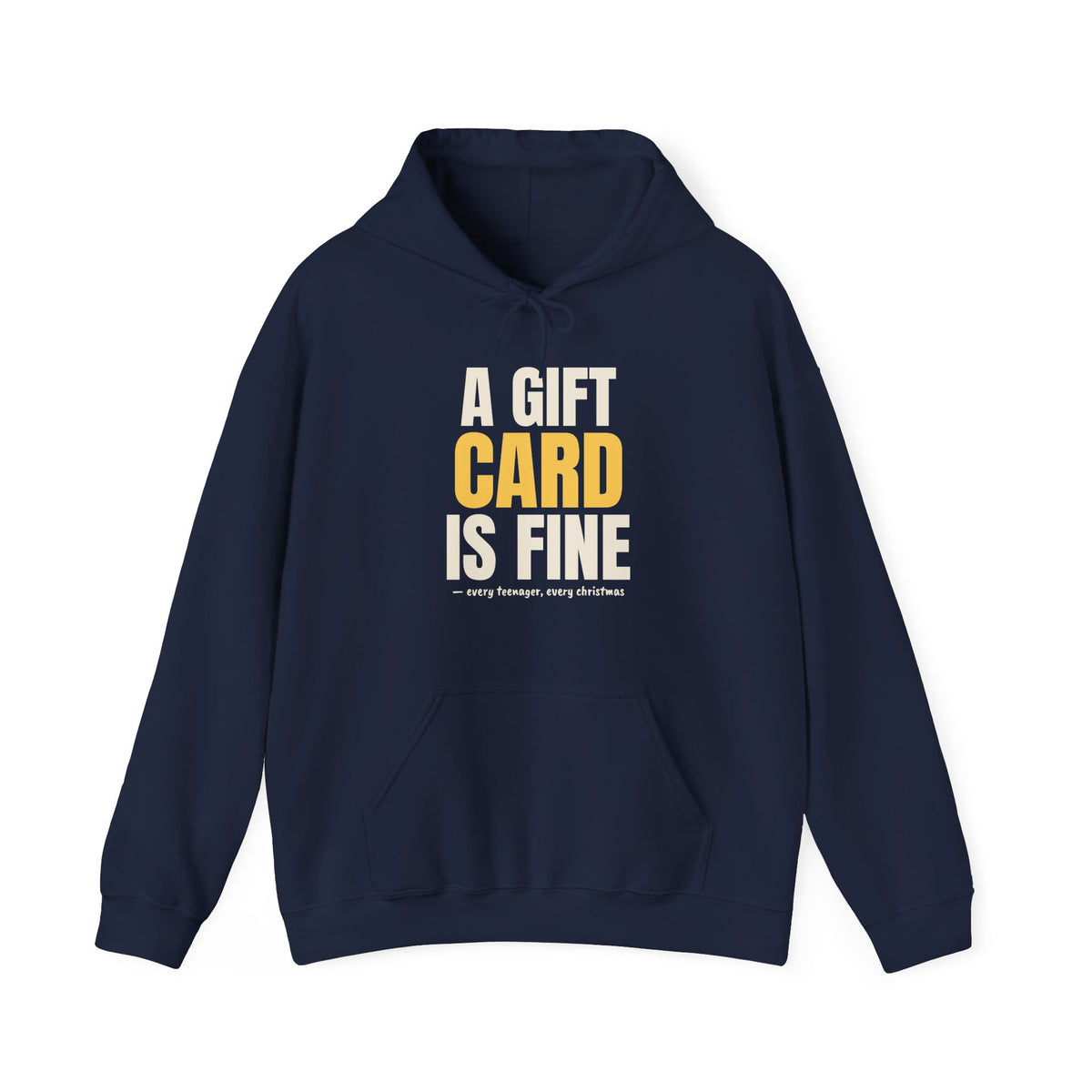 A Gift Card Is Fine Teen Christmas Hoodie