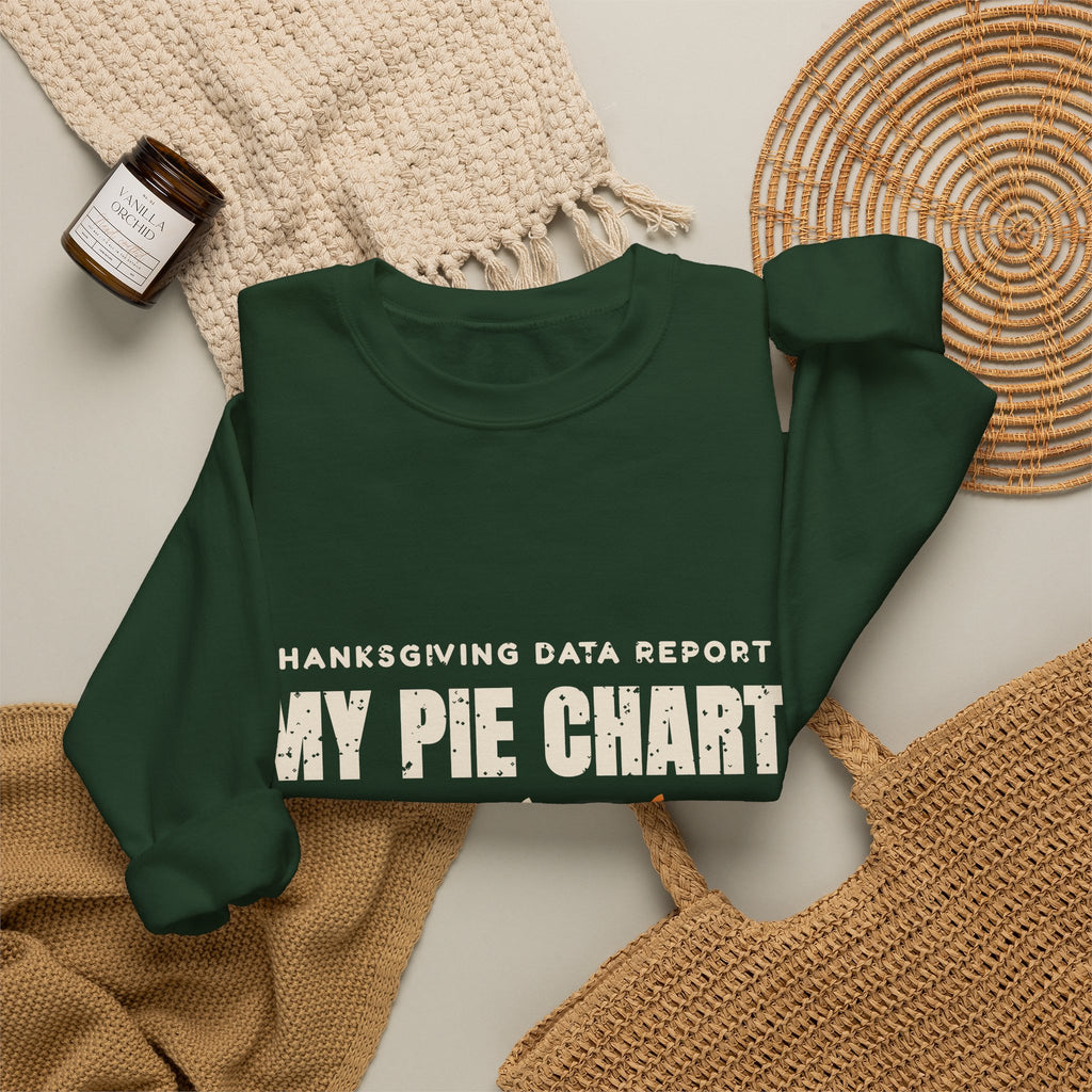 Pie Chart Thanksgiving Sweatshirt