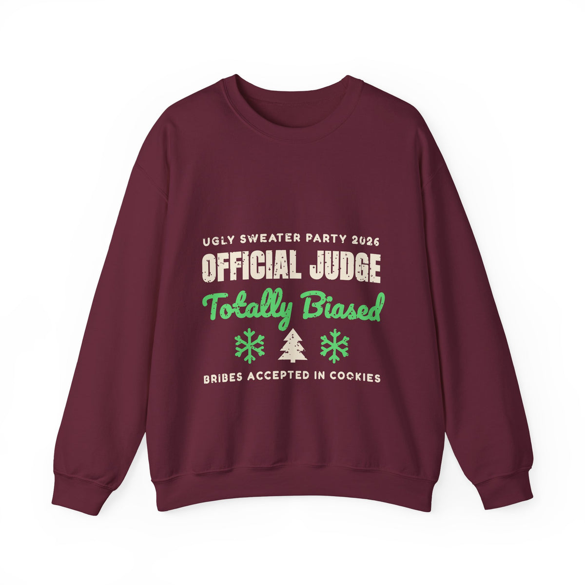 Ugly Sweater Party Judge Funny Christmas Sweatshirt