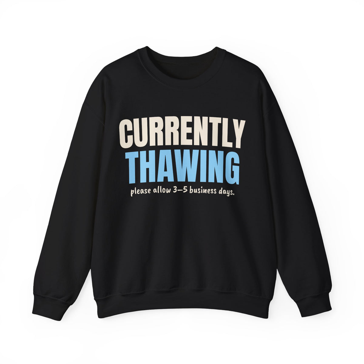 Currently Thawing Funny Winter Sweatshirt