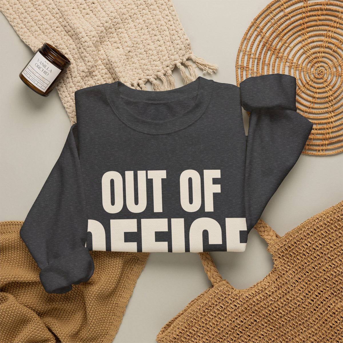Out of Office Eggnog Edition Christmas Sweatshirt