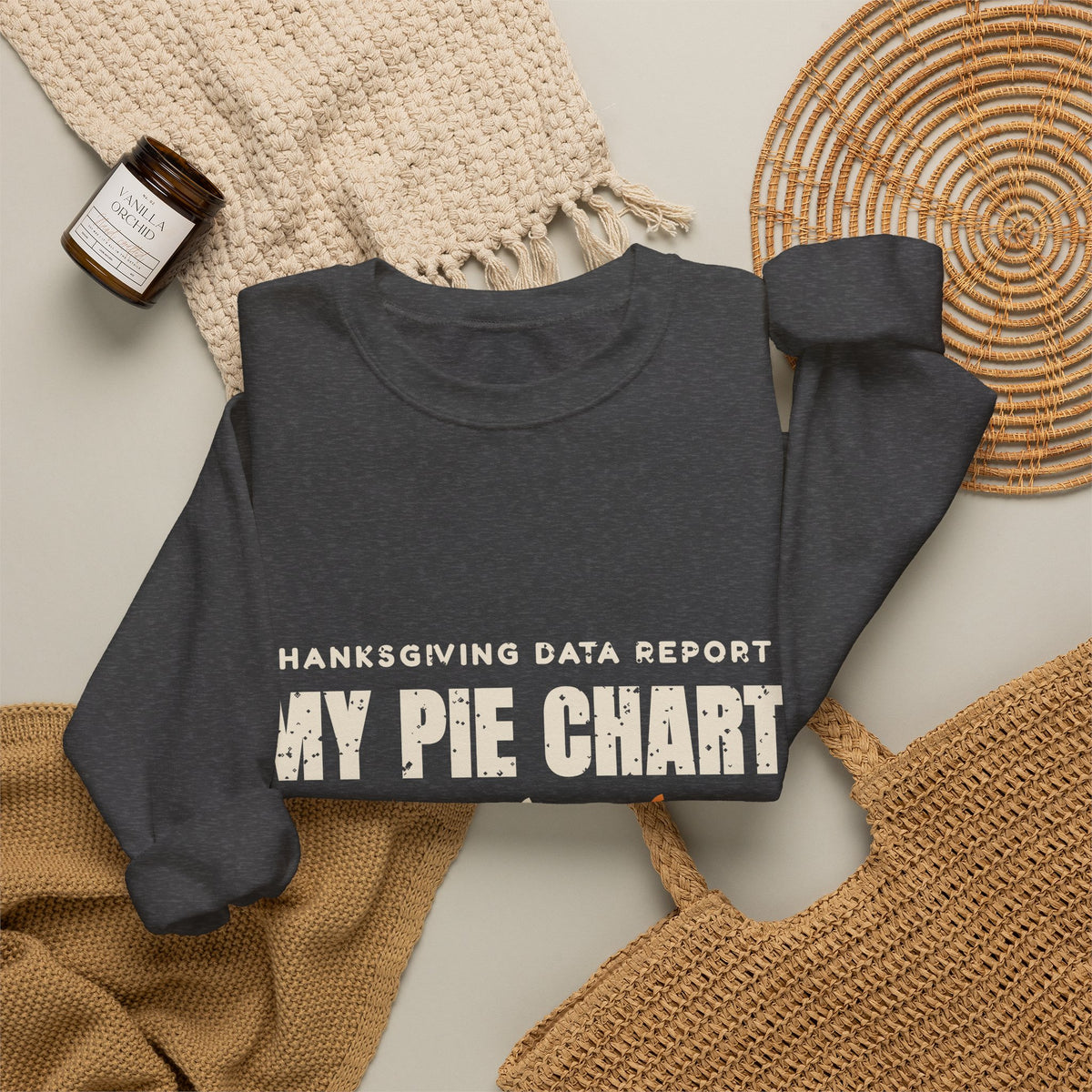 Pie Chart Thanksgiving Sweatshirt