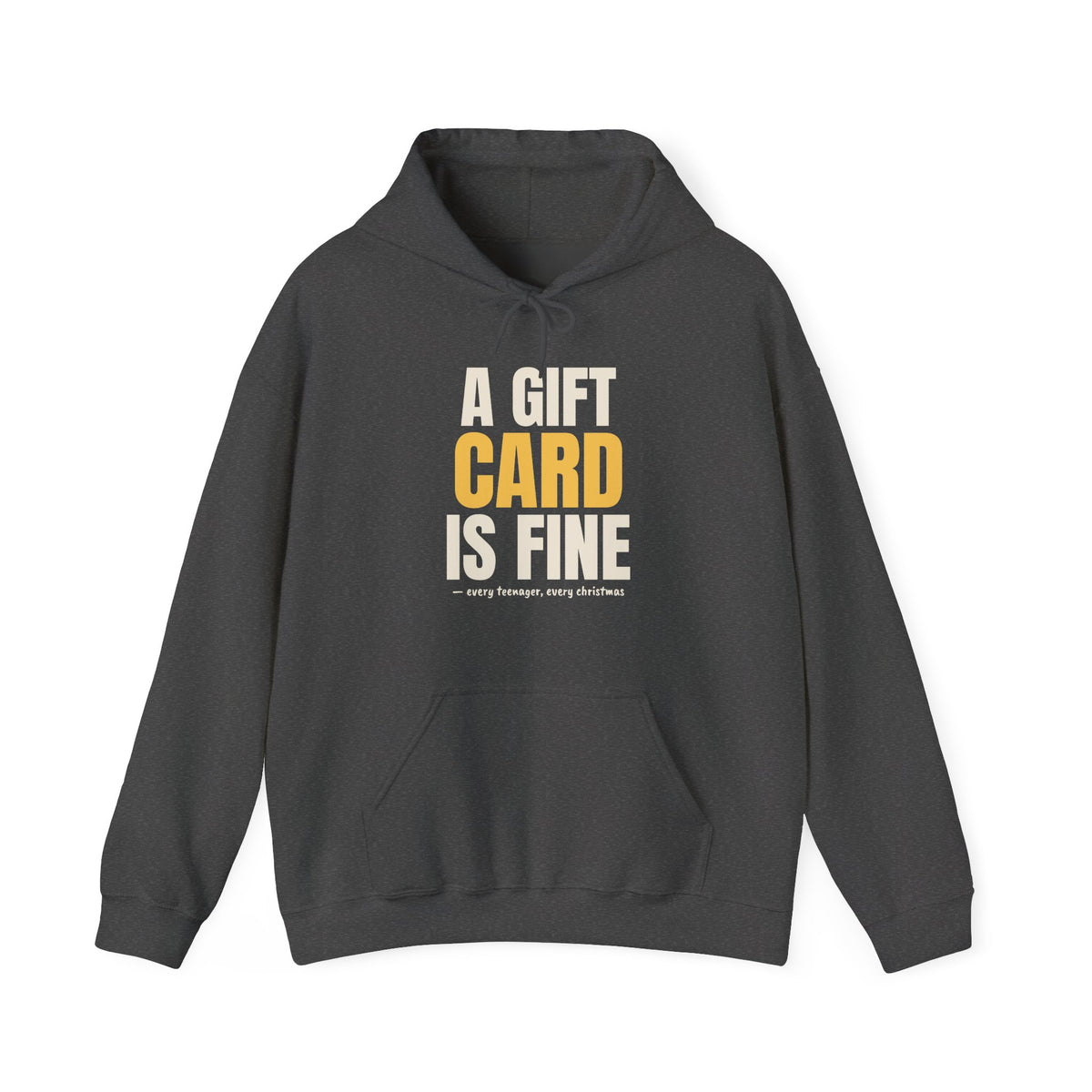 A Gift Card Is Fine Teen Christmas Hoodie