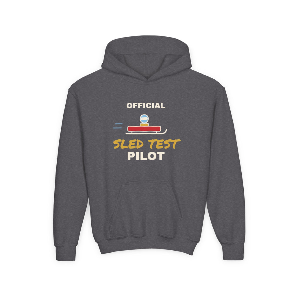 Official Sled Test Pilot Kids Winter Hoodie