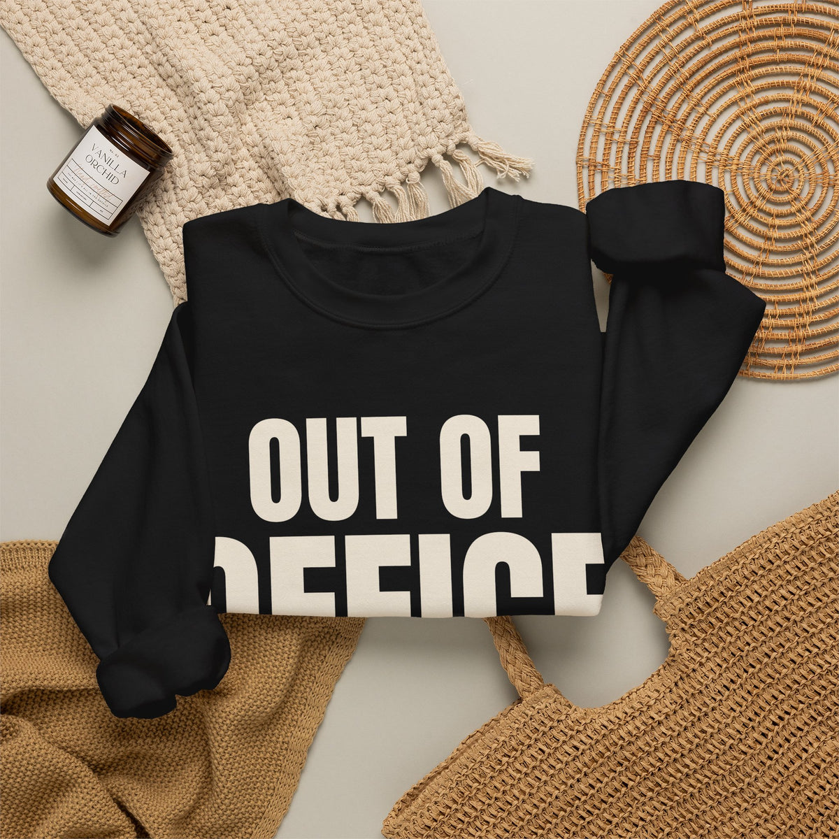 Out of Office Eggnog Edition Christmas Sweatshirt