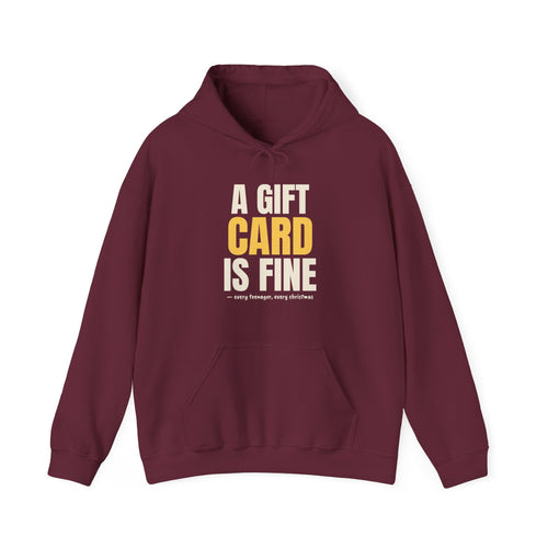 A Gift Card Is Fine Teen Christmas Hoodie