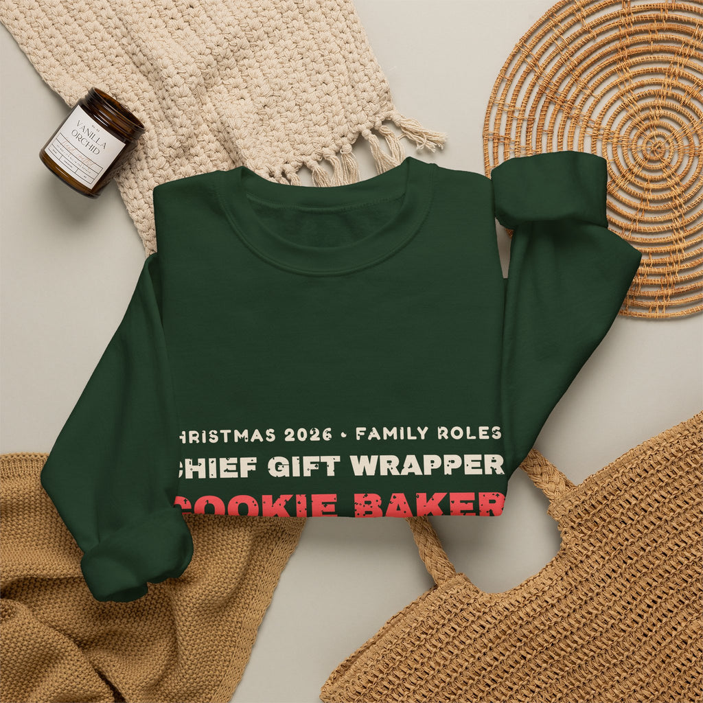 Christmas 2026 Family Roles Matching Sweatshirt