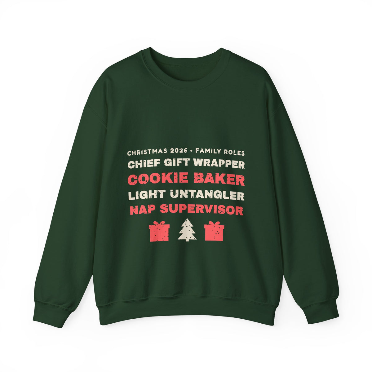 Christmas 2026 Family Roles Matching Sweatshirt