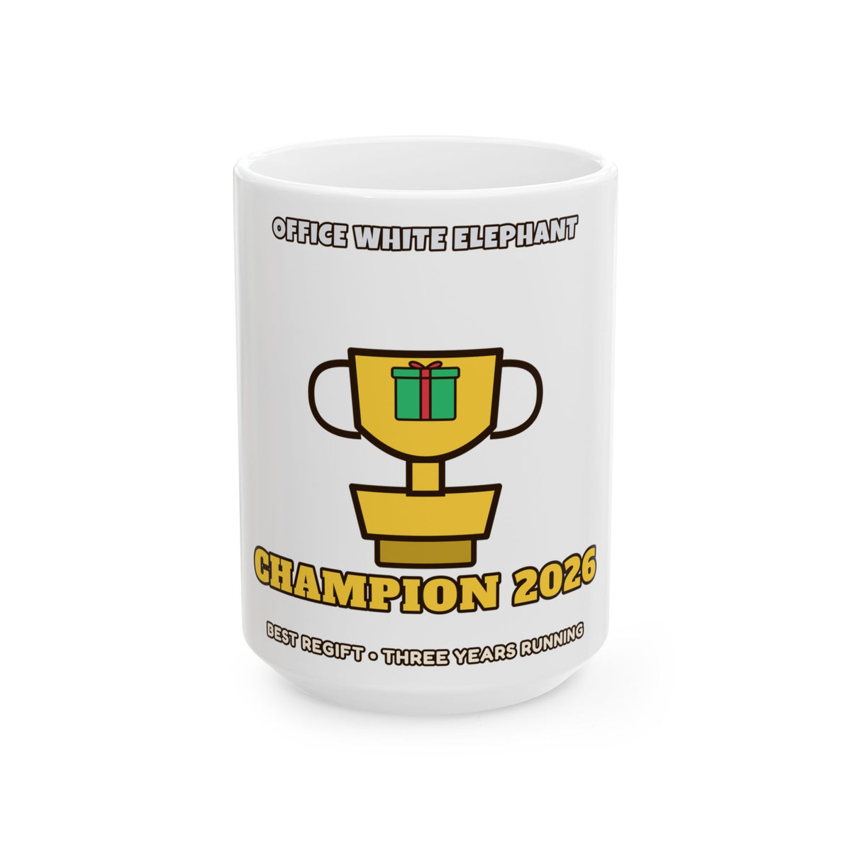 White Elephant Champion 2026 Mug