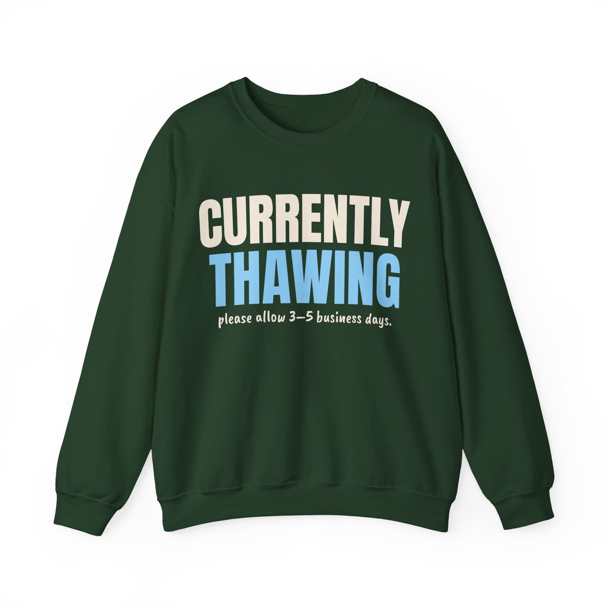Currently Thawing Funny Winter Sweatshirt