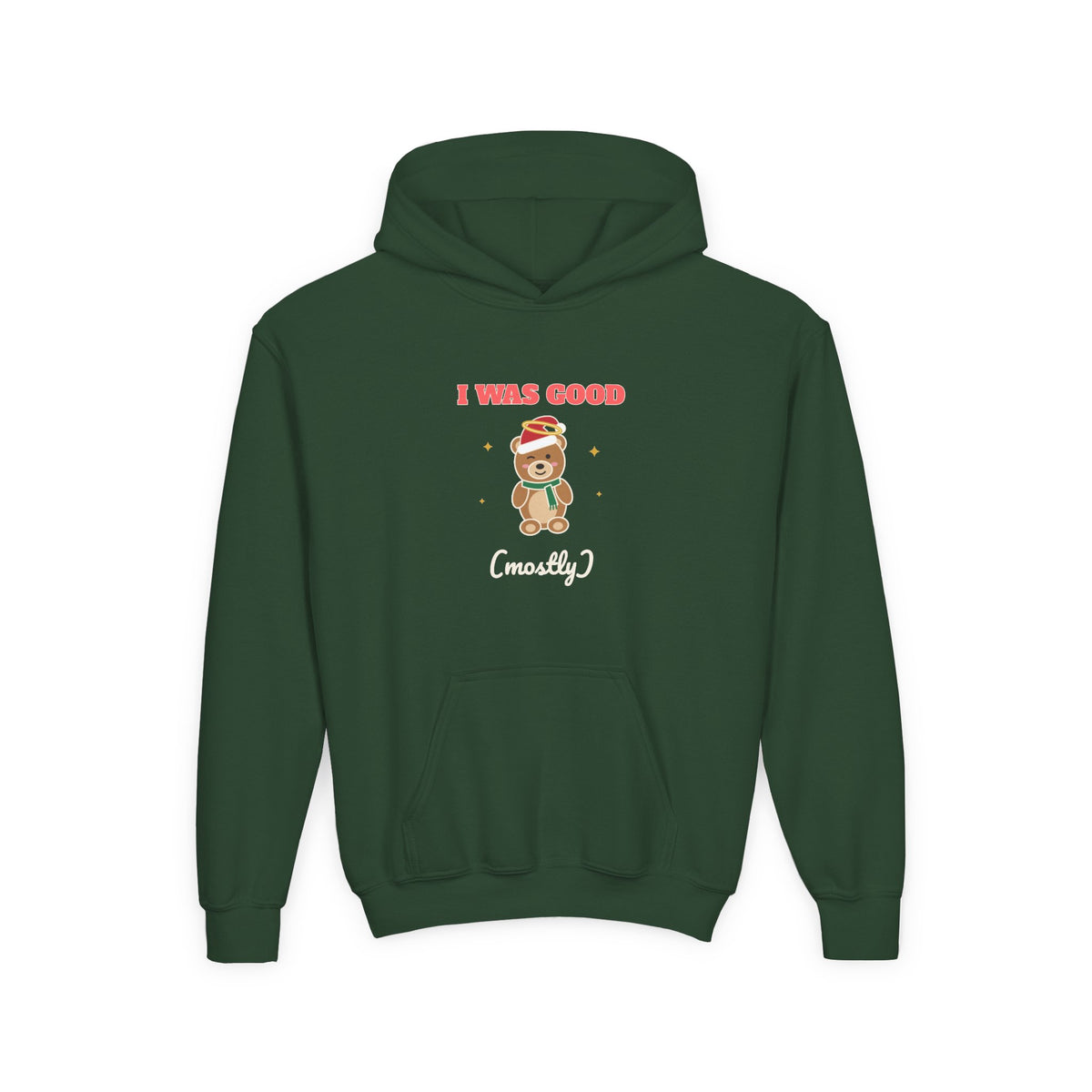 I Was Good Mostly Kids Christmas Hoodie