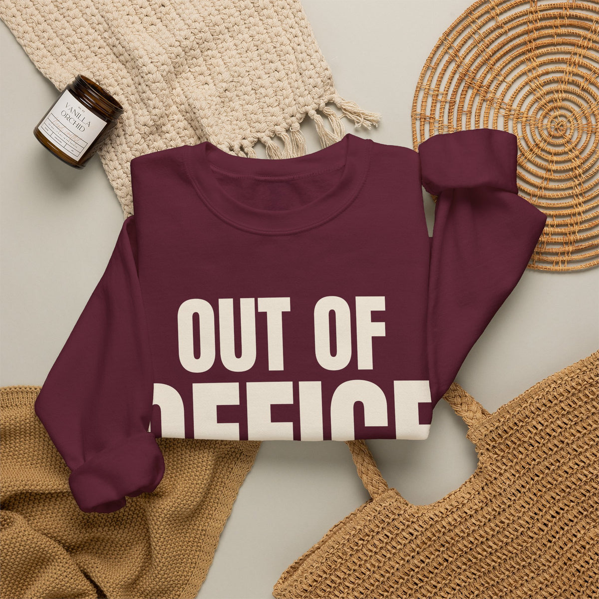 Out of Office Eggnog Edition Christmas Sweatshirt
